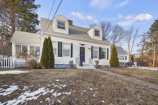 view of cape cod-style house