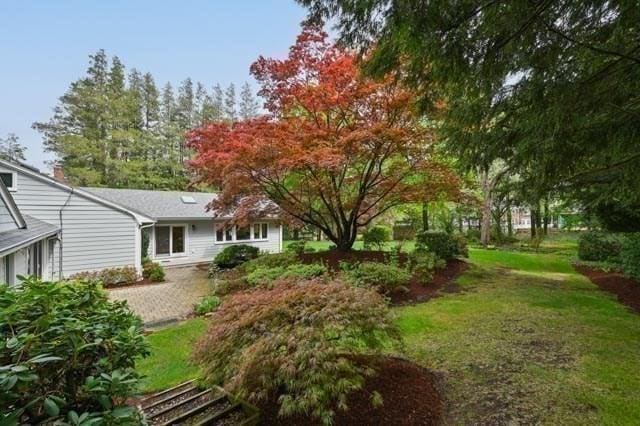 view of grassy yard