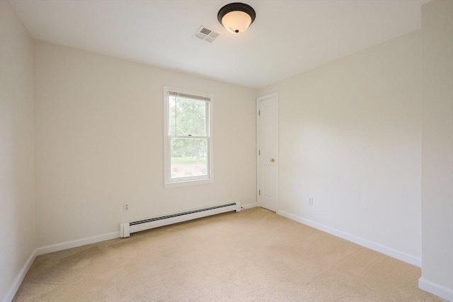37 Annetta Rd, Ashland, MA 01721 - unfurnished room with a baseboard radiator, light colored carpet, and baseboards