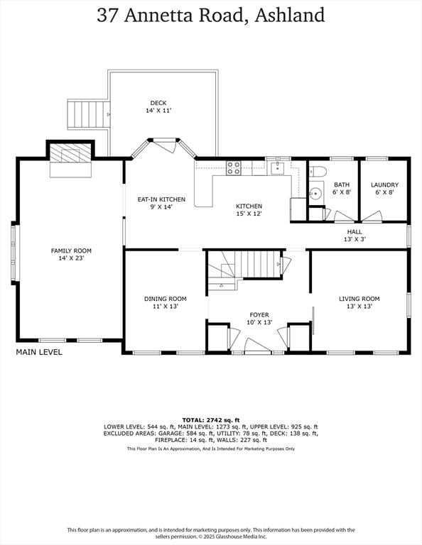 37 Annetta Rd, Ashland, MA 01721 - property floor plan