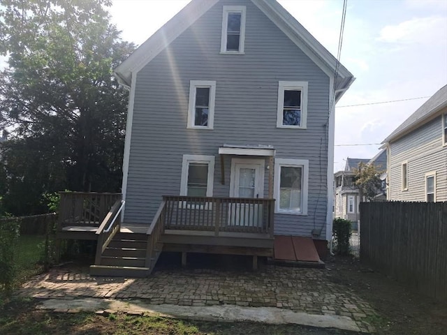 25 Clifton Ave, Springfield, MA 01105 - back of house with a wooden deck