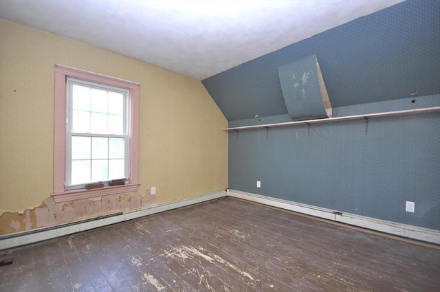 446 Elm St, East Bridgewater, MA 02333 - additional living space featuring hardwood / wood-style flooring and vaulted ceiling