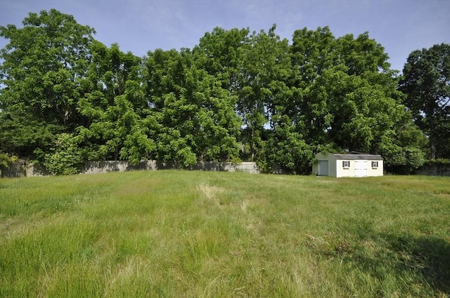 446 Elm St, East Bridgewater, MA 02333 - view of yard featuring a shed
