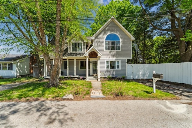 17 Atwood Ave, Millbury, MA 01527 - shingle-style home featuring fence and a porch