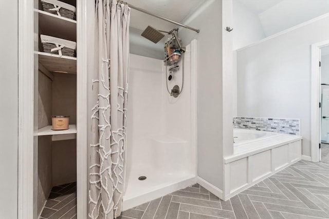 17 Atwood Ave, Millbury, MA 01527 - bathroom featuring a shower stall and a garden tub