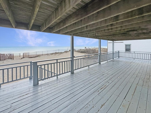 498 N End Blvd, Salisbury, MA 01952 - wooden terrace featuring view of water and beach