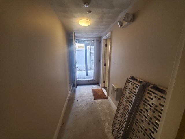 279-279A Dorchester St, Boston, MA 02127 - hall featuring unfinished concrete floors and baseboards