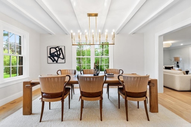 2 Percy Rd, Lexington, MA 02421 - dining space featuring light wood-style flooring, baseboards, and a chandelier