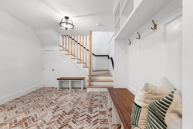 2 Percy Rd, Lexington, MA 02421 - mudroom featuring brick flooring