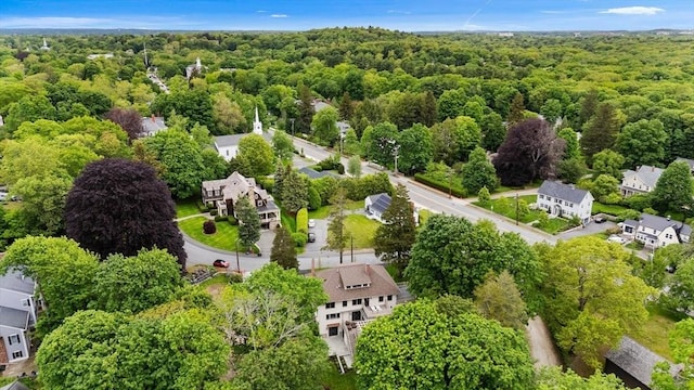 2 Percy Rd, Lexington, MA 02421 - aerial perspective of suburban area with a forest