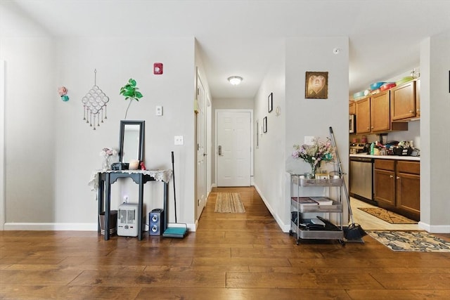 450 Somerset Ave Unit 3-6, Taunton, MA 02780 - hall with wood-type flooring and baseboards
