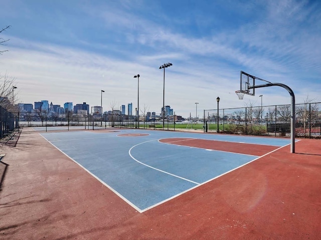 view of sport court