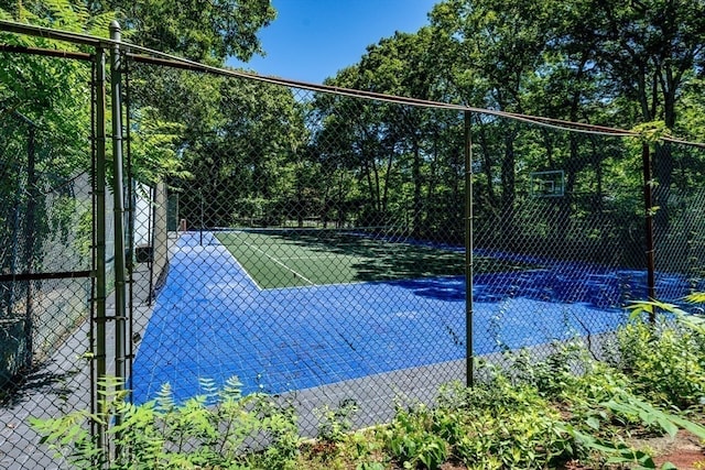 view of tennis court