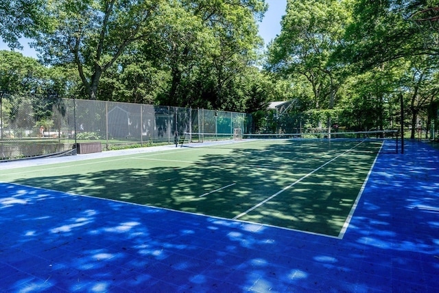 view of tennis court