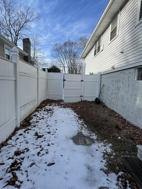 view of snowy yard