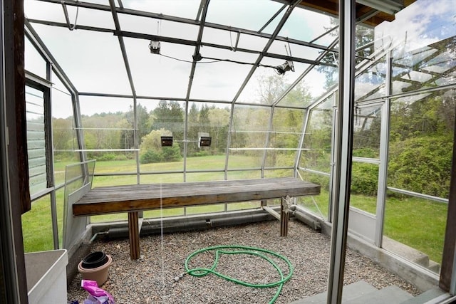 view of sunroom / solarium