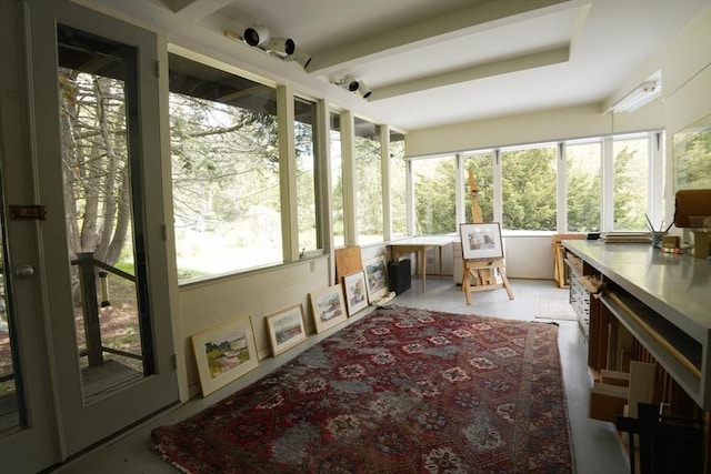 view of sunroom / solarium