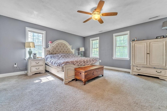 121 Adams Rd, East Brookfield, MA 01515 - bedroom featuring multiple windows, carpet flooring, and a ceiling fan