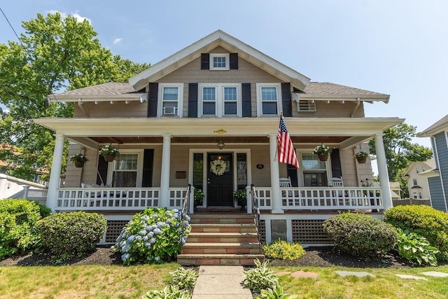 94 Circuit Rd, Winthrop, MA 02152 - view of front of house with covered porch and cooling unit