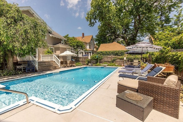 94 Circuit Rd, Winthrop, MA 02152 - view of swimming pool featuring a patio area