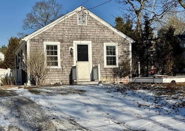 view of front of home