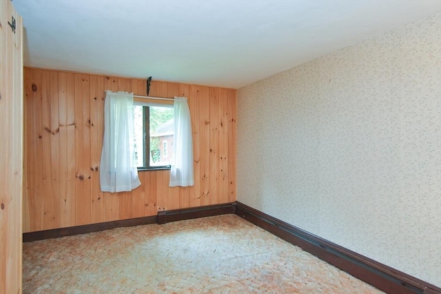 241 Fisher St, Walpole, MA 02081 - unfurnished room with wallpapered walls and baseboards