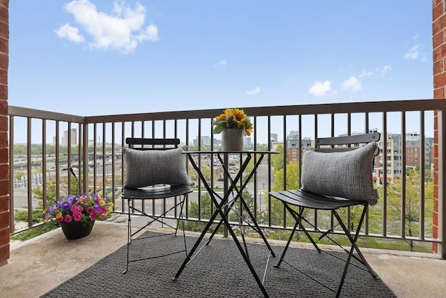 view of balcony
