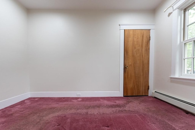 18 Balder Rd, Worcester, MA 01605 - carpeted empty room featuring a baseboard radiator and baseboards