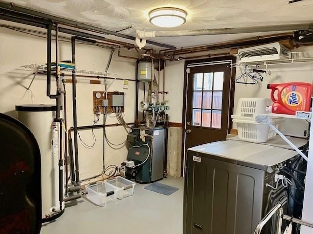 utilities with separate washer and dryer and water heater