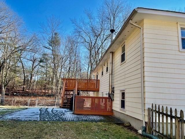 view of yard with a deck