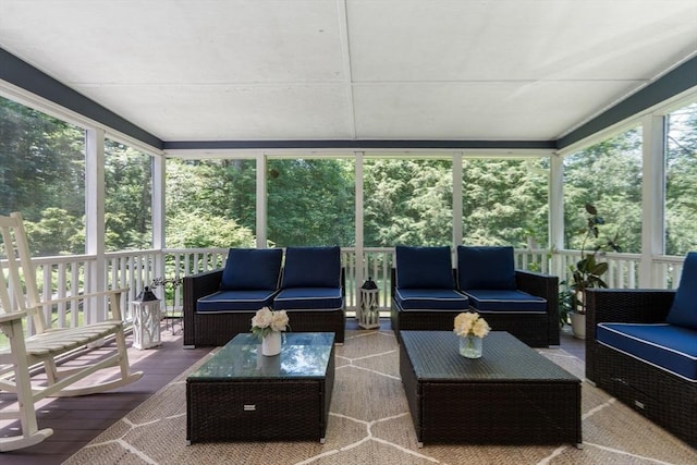 141 Morse Rd, Sudbury, MA 01776 - sunroom / solarium featuring outdoor lounge area