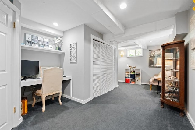 141 Morse Rd, Sudbury, MA 01776 - office with carpet floors and recessed lighting