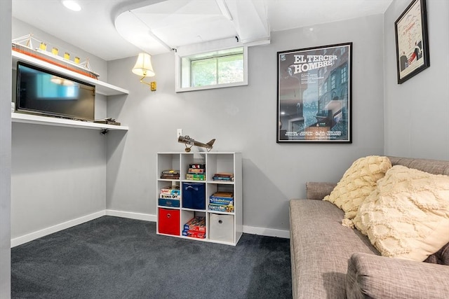 141 Morse Rd, Sudbury, MA 01776 - rec room with carpet and baseboards