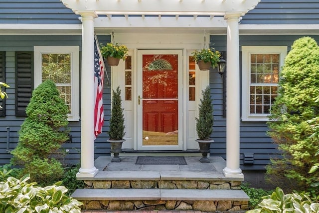 141 Morse Rd, Sudbury, MA 01776 - property entrance with covered porch