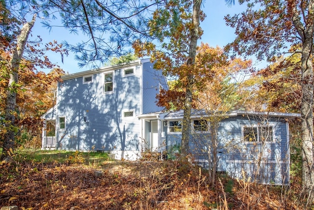 view of rear view of property