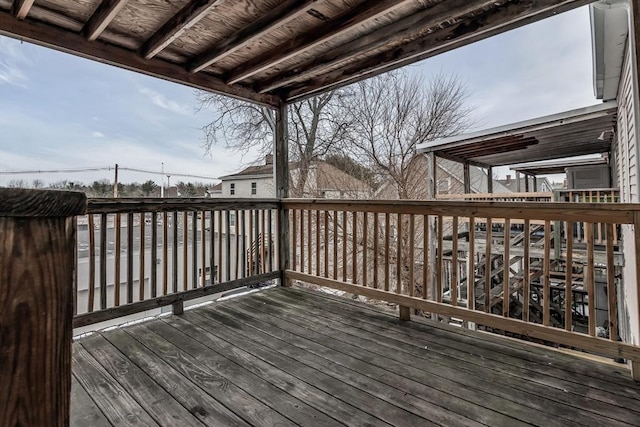 view of wooden terrace