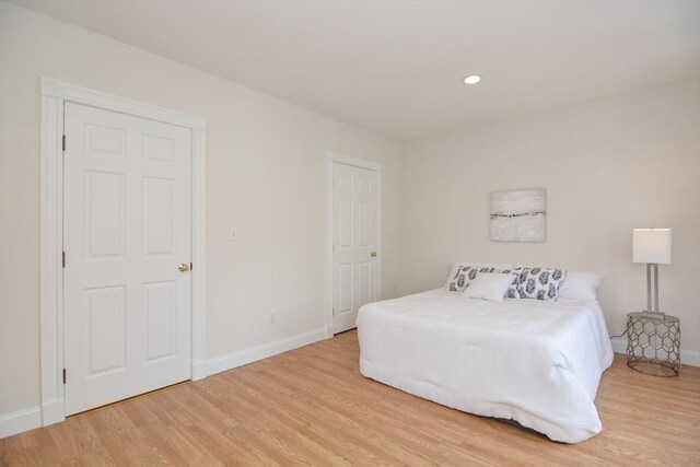67 School St, Boston, MA 02129 - bedroom with light wood-style floors and recessed lighting