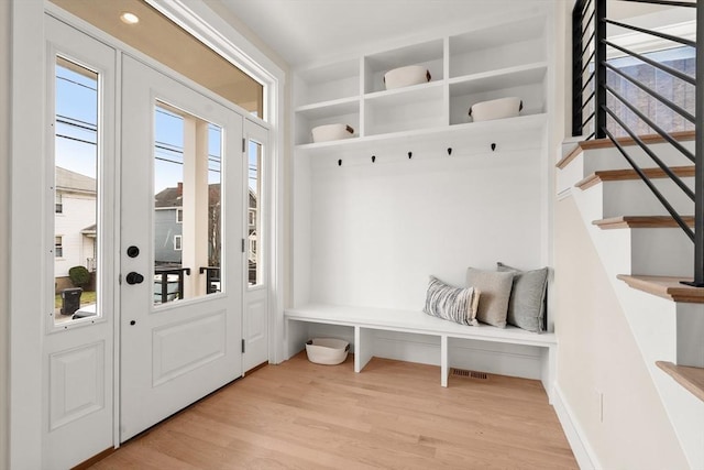50 Hamilton Rd, Belmont, MA 02478 - mudroom with light wood finished floors