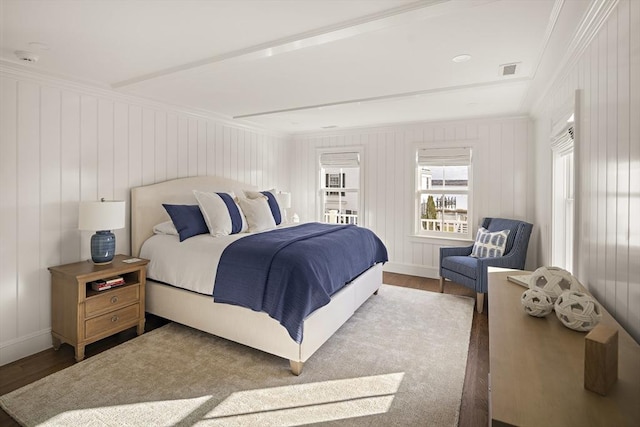 bedroom featuring hardwood / wood-style flooring