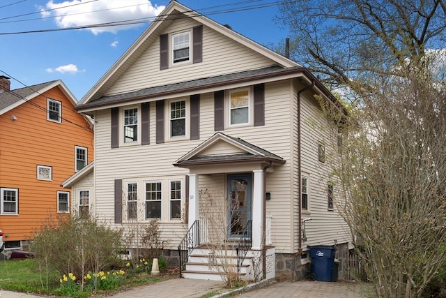 view of traditional style home