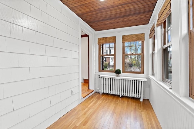 sunroom / solarium with radiator heating unit