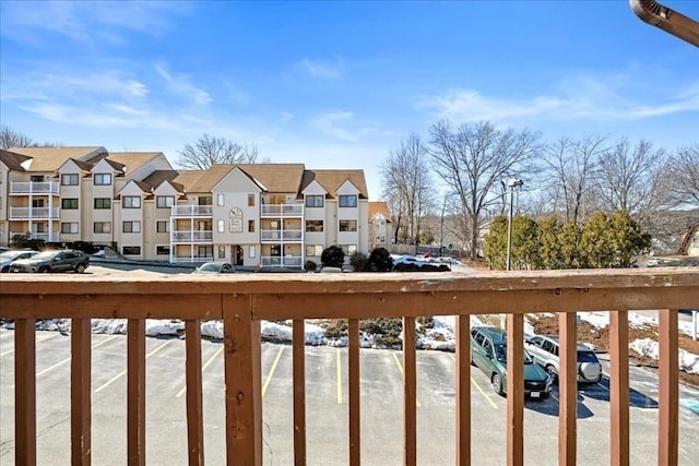 balcony with a residential view