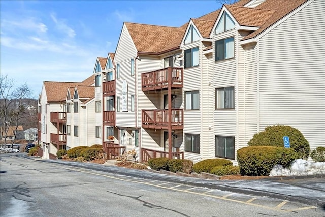 view of property with a residential view