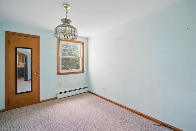 69 Michael St, Ludlow, MA 01056 - carpeted spare room with a baseboard radiator and baseboards