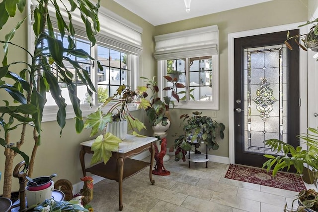 view of sunroom / solarium