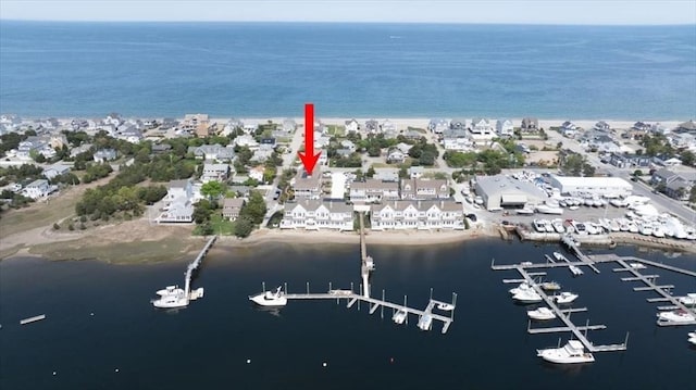 33 Central Ave Unit 12, Scituate, MA 02050 - aerial view of property and surrounding area featuring a nearby body of water