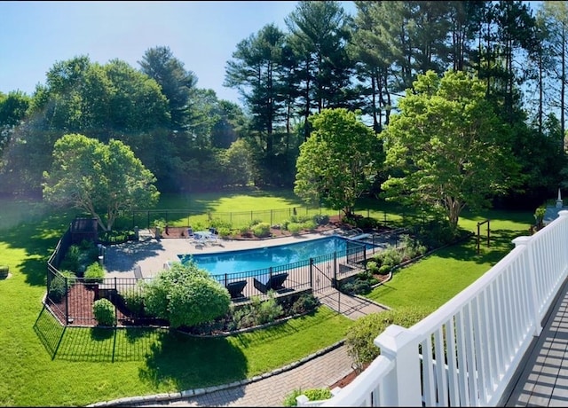 680 Old Connecticut Path, Framingham, MA 01701 - view of swimming pool featuring a patio and view of scattered trees