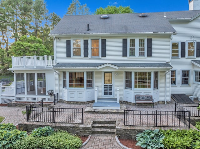 680 Old Connecticut Path, Framingham, MA 01701 - view of front of home featuring a patio and a balcony