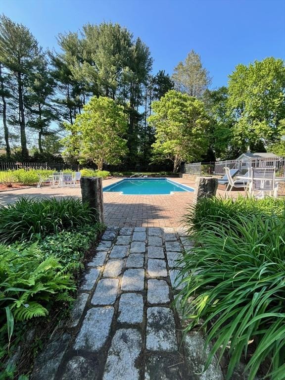 680 Old Connecticut Path, Framingham, MA 01701 - outdoor pool with fence and a patio area