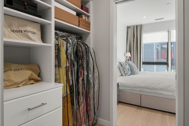 interior space featuring light hardwood / wood-style floors